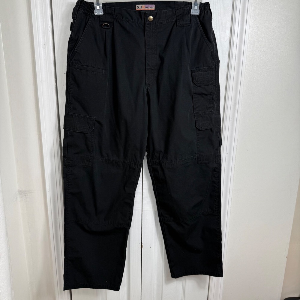 5.11 Tactical Cargo Pants 36x30 Black Gorpcore Utility Workwear 74273-019